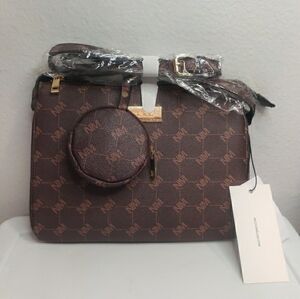 NWT Nicole Miller Crossbody Shoulder Bag and Matching Coin Purse